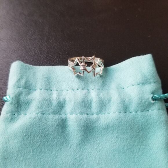 Tiffany & Co. Triple Star Ring - Picture 1 of 9